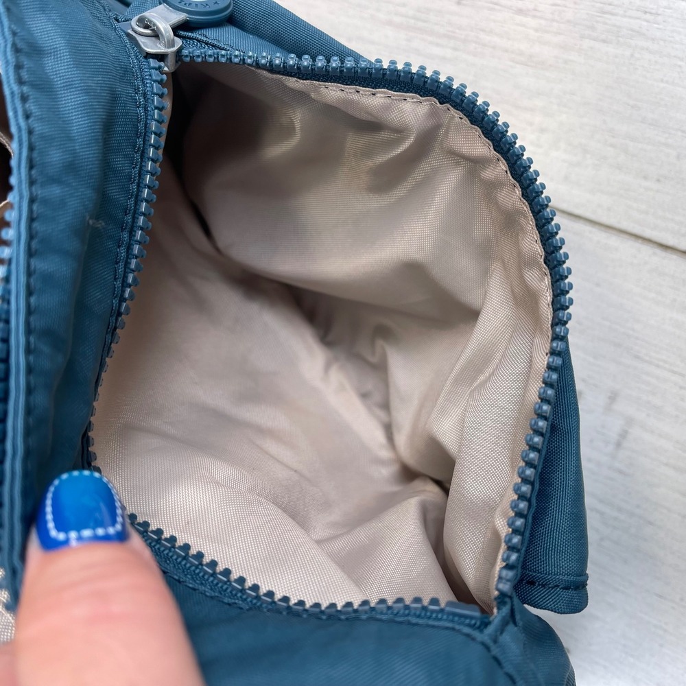 Kipling Crossbody Bag Teal Blue S/M Excellent Nylon Travel Shoulder Bag - Picture 14 of 16